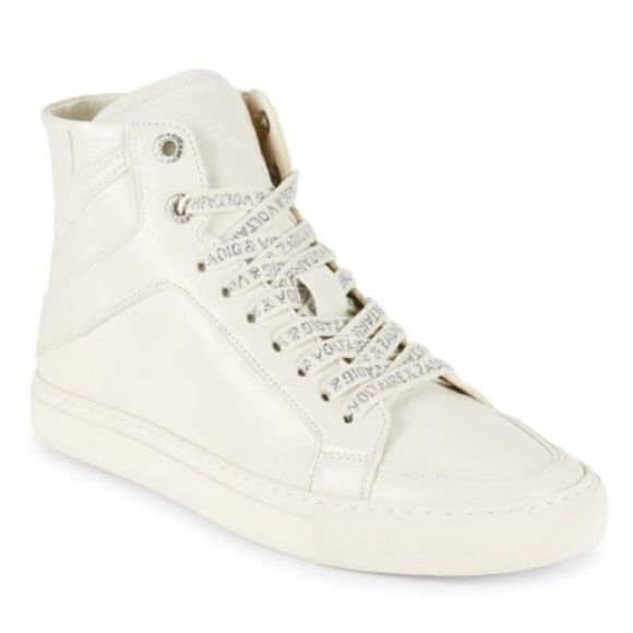 Zadig & Voltaire ZV1747 High Flash vintage patent Sneakers size 39 new in box - Picture 1 of 10